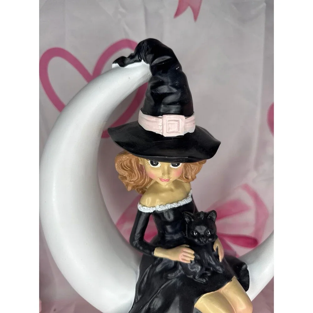Halloween Crescent Moon Witch